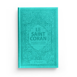 Le Saint Coran en arabe, français et phonétique - Edition de luxe vert turquoise