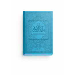 Le Saint Coran en arabe, français et phonétique - Edition de luxe bleu turquoise