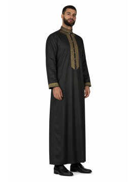 Qamis Adam Noir - avec...