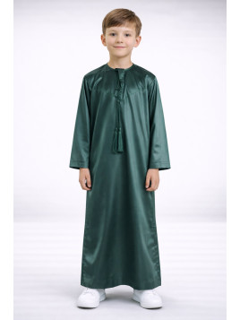 Qamis emirati enfant satiné...