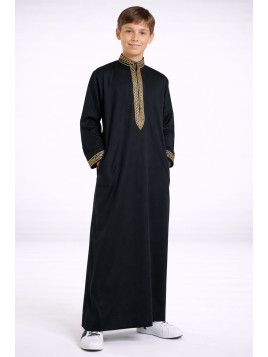 Qamis Sultan enfant - Noir...