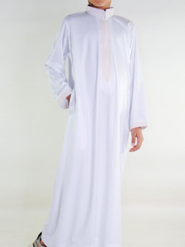 Qamis Sultan enfant - Blanc...