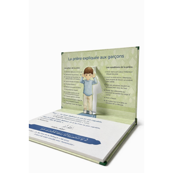 Venez à la prière - livre pop-up pour apprendre la prière - version garçon - Al Bouraq