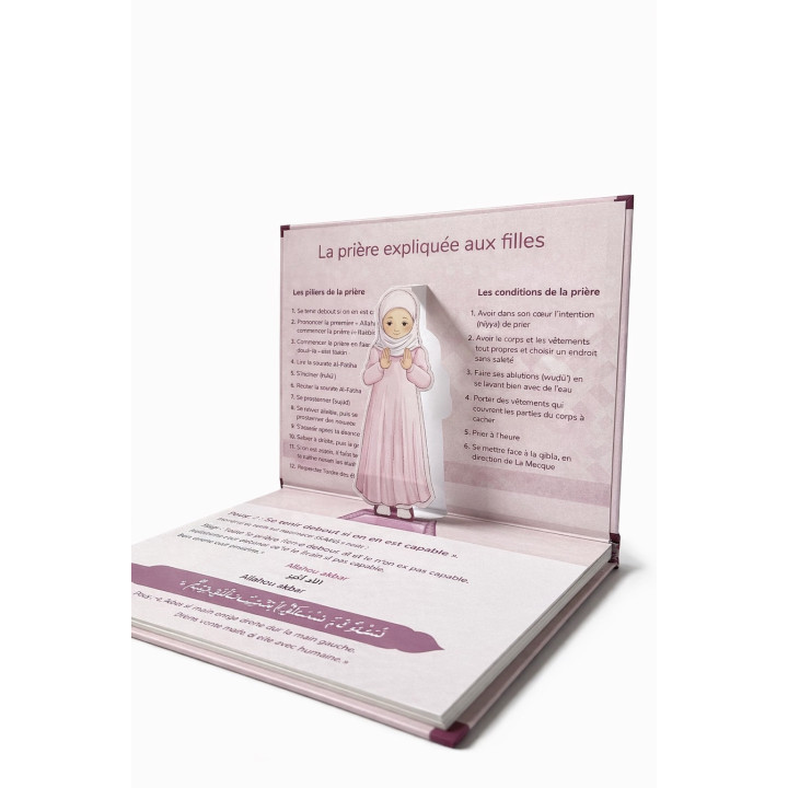 Venez à la prière - livre pop-up pour apprendre la prière - version fille - Al Bouraq