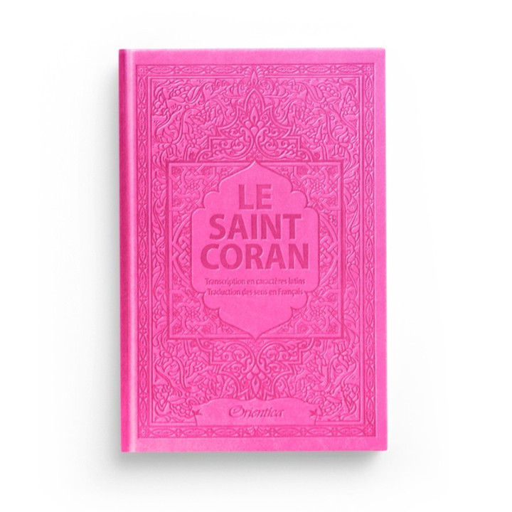 Coran Orientica rose fuchsia arabe français phonétique