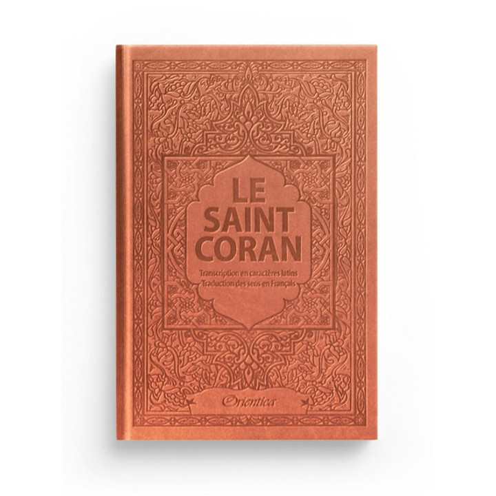 Coran Orientica marron arabe français phonétique 14×20