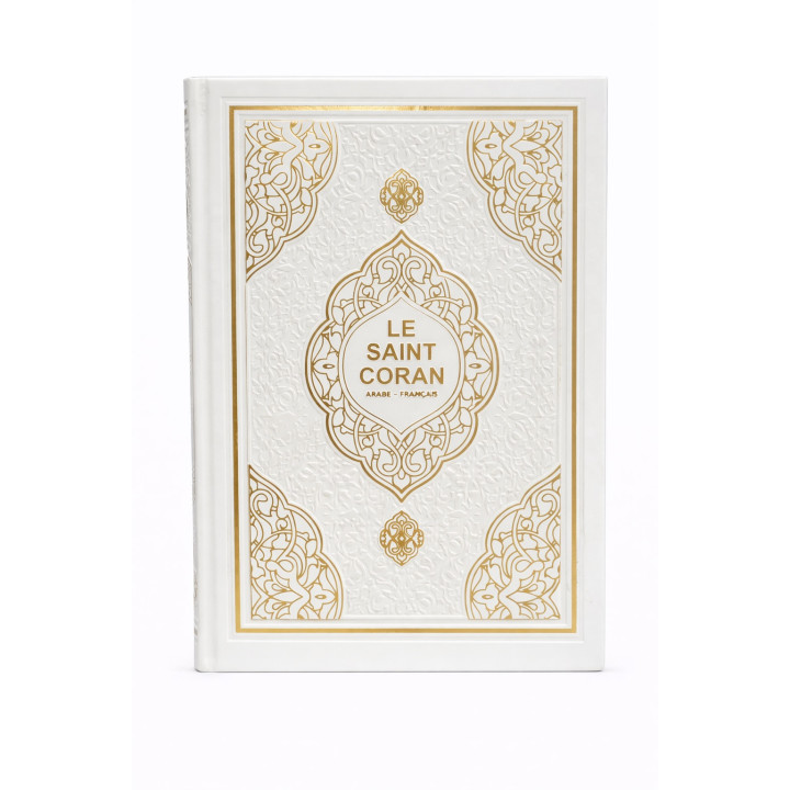 Le Saint Coran arabe/français - Blanc doré