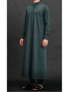 Qamis long Bey vert...