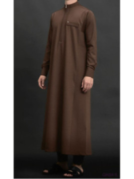 Qamis long Bey marron 6010...