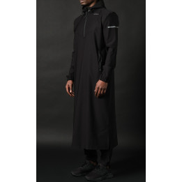 Qamis Long Eminence - Noir broderie Doré - Qabail