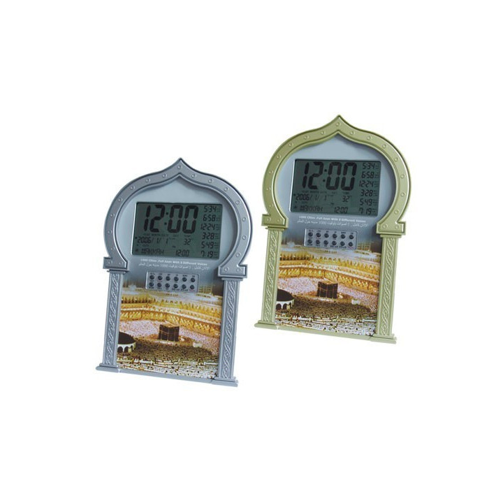 Horloge avec les Horaires des Prières (1000 Villes + 5 Adhans différents + roqya)