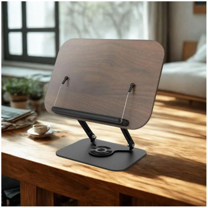 Pupitre porte Coran réglable – Support de lecture rotatif 360° Ergonomique
