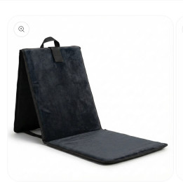 Tapis de prière avec dossier - noir