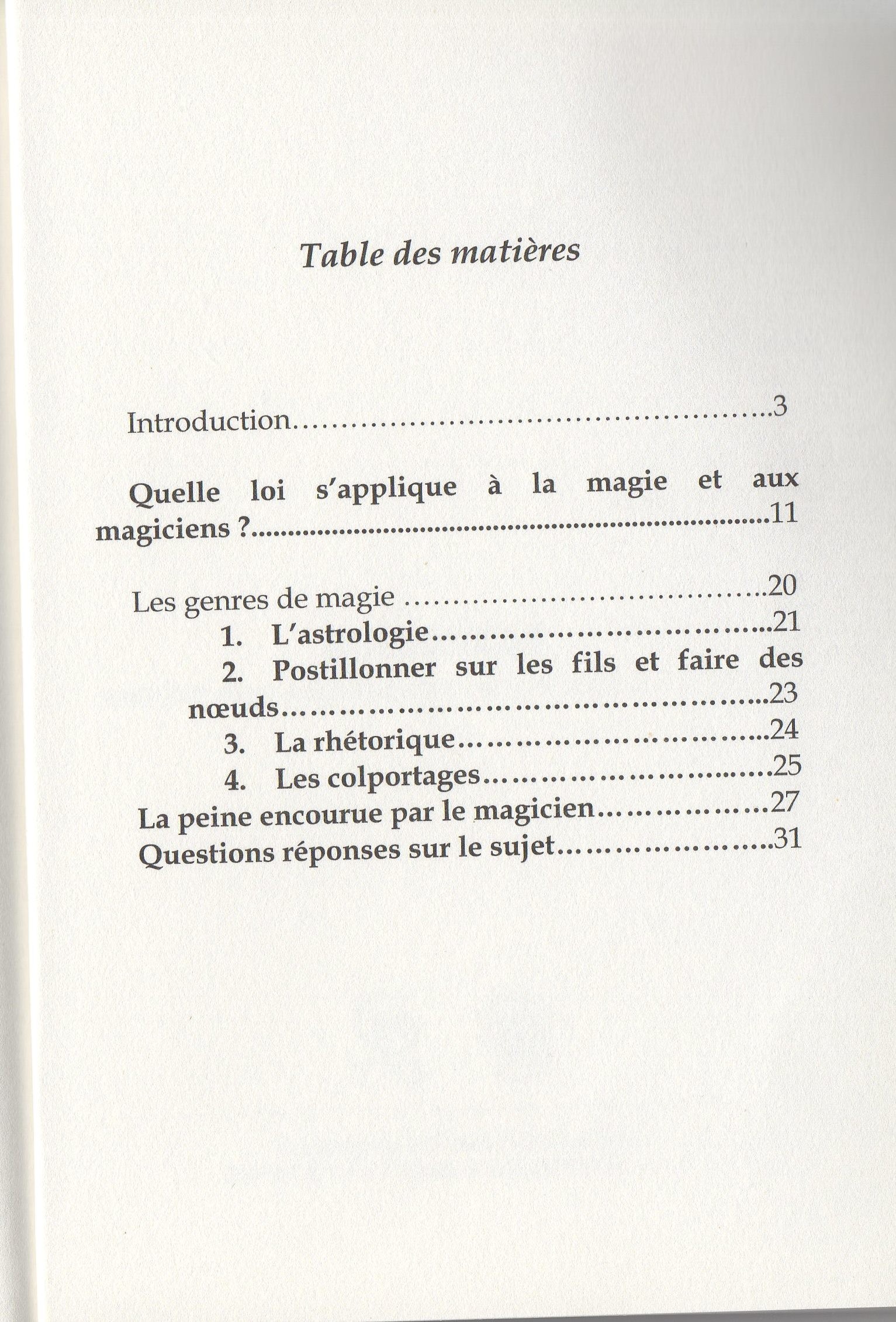 La magie et le charlatanisme