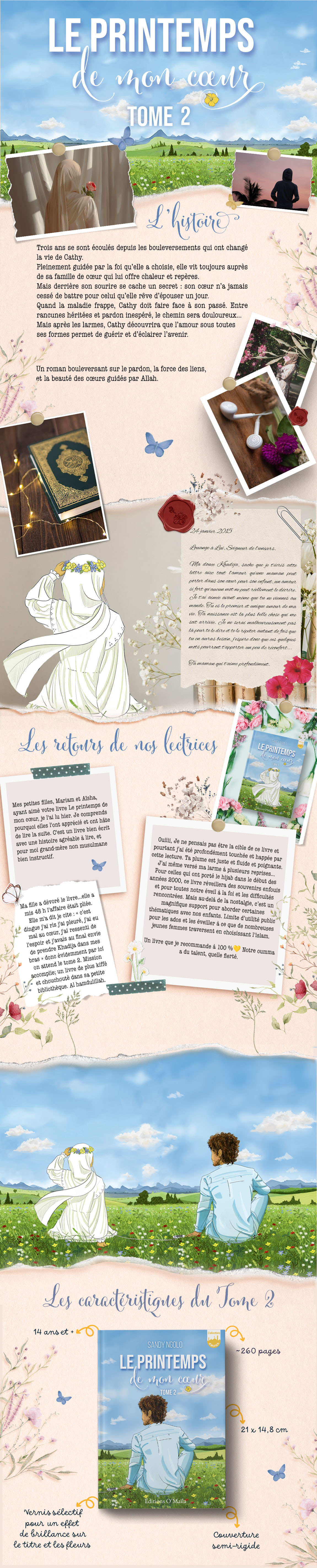 Le printemps de mon coeur 2 - Sandy Ngolo - Editions O'maila