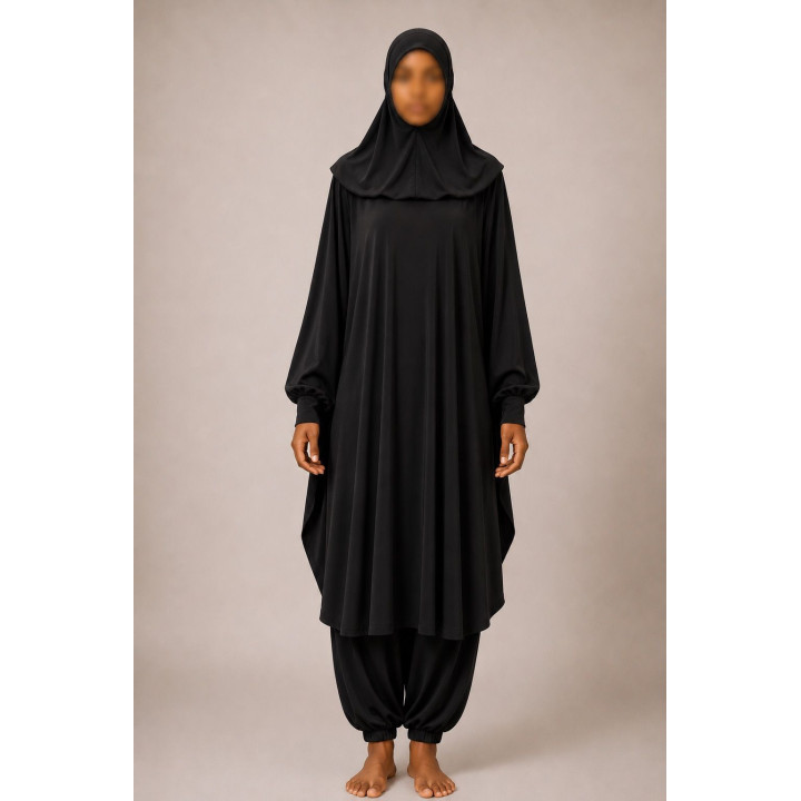 Burkini - jilbab de bain - noir - 2019