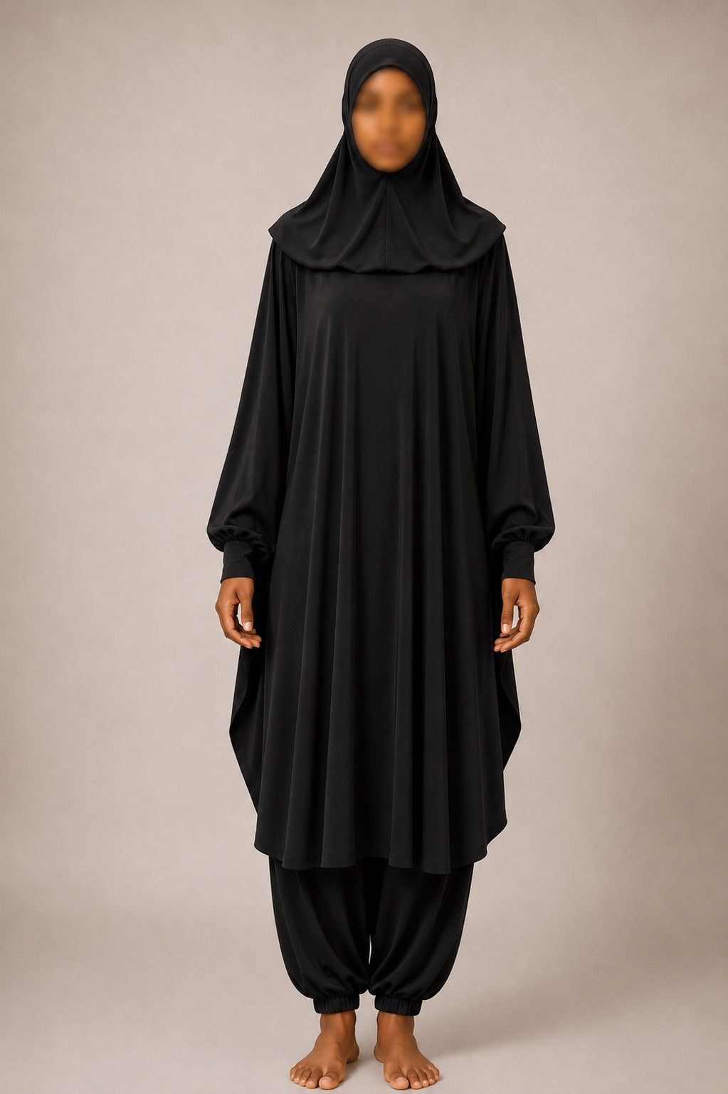 Burkini - jilbab de bain - noir - 2019
