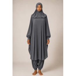 Burkini - jilbab de bain - gris - 2019