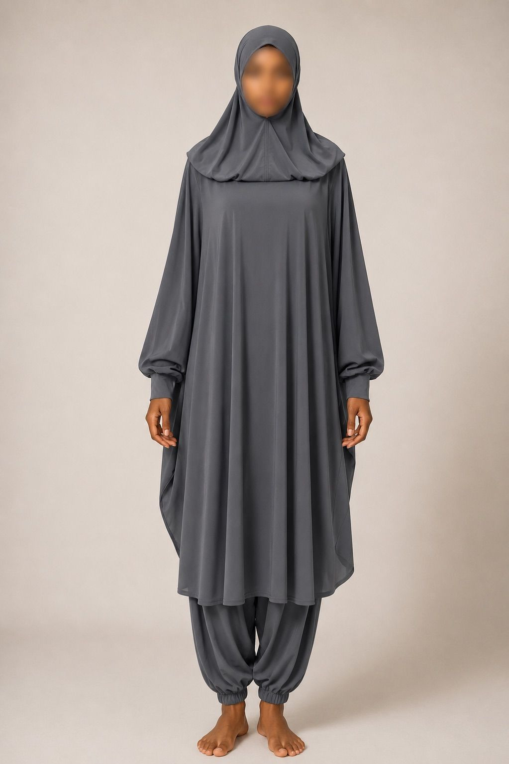 Burkini - jilbab de bain - gris - 2019