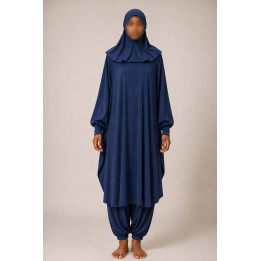 Burkini - jilbab de bain - Bleu - 2019