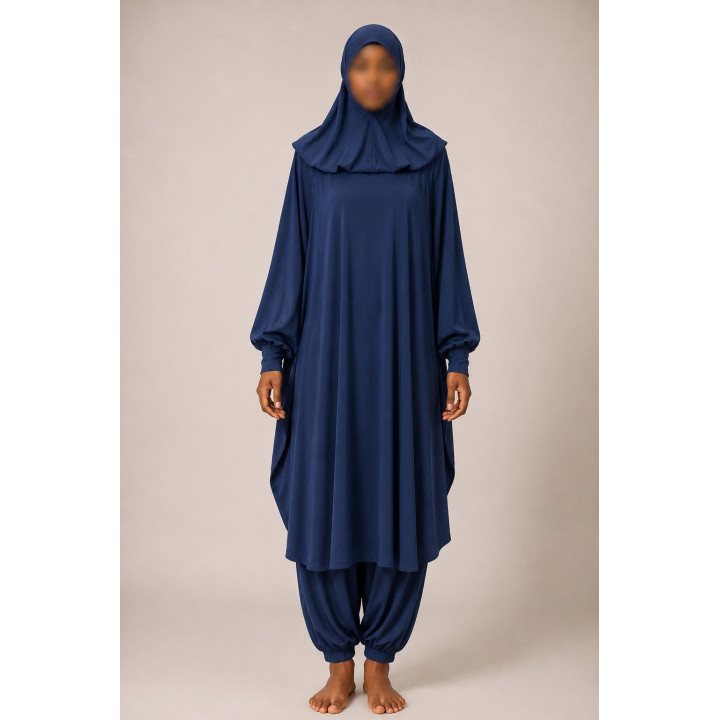 Burkini - jilbab de bain - Bleu - 2019