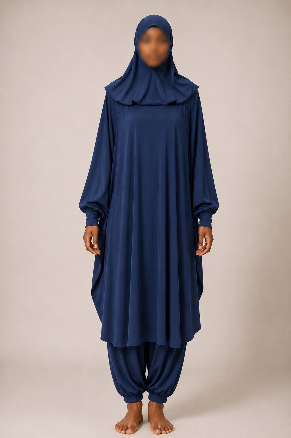 Burkini - jilbab de bain - Bleu - 2019