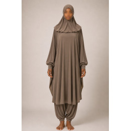 Burkini - jilbab de bain - taupe - 2019