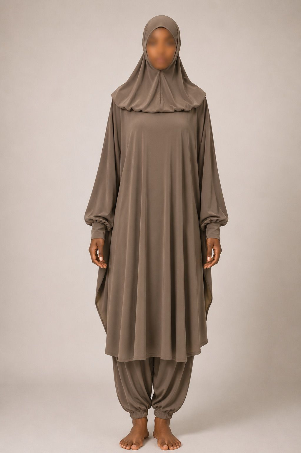 Burkini - jilbab de bain - taupe - 2019
