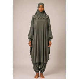 Burkini - jilbab de bain - kaki - 2019