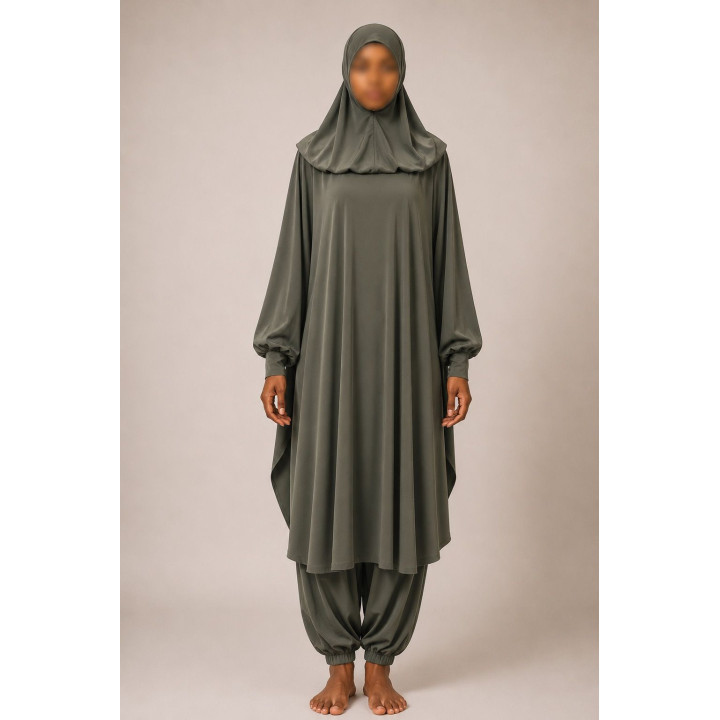 Burkini - jilbab de bain - kaki - 2019