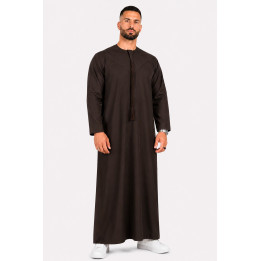 Qamis Emirati Vert Bouteille - Coton