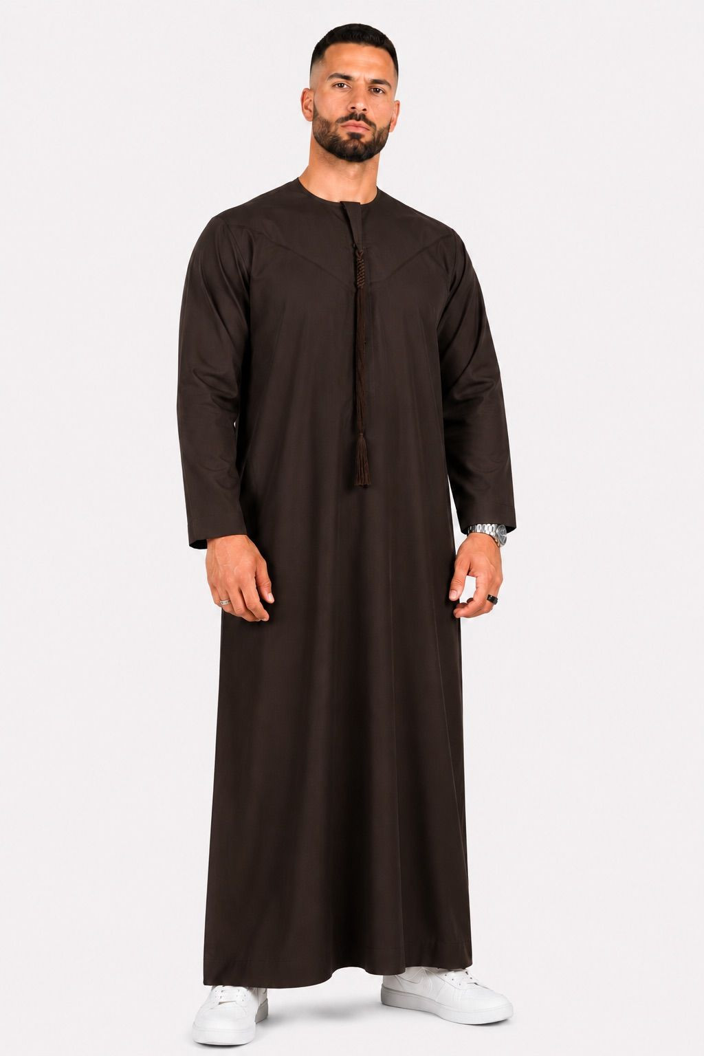 Qamis Emirati Vert Bouteille - Coton