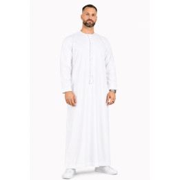 Qamis Emirati Blanc - Coton