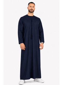 Qamis Emirati Bleu Marine -...