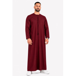 Qamis Emirati Bordeaux - Coton