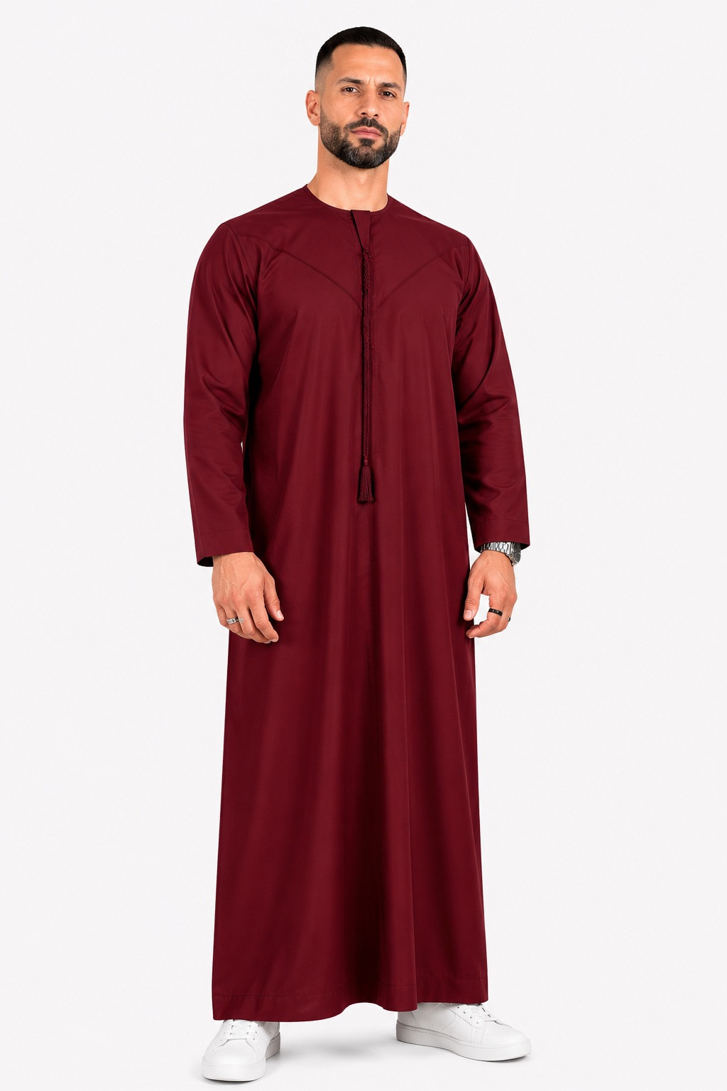 Qamis Emirati Bordeaux - Coton