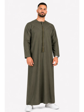 Qamis Emirati kaki - Coton