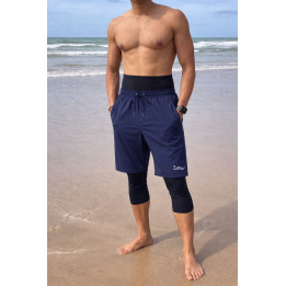 Sarouel de bain Zein - bleu marine