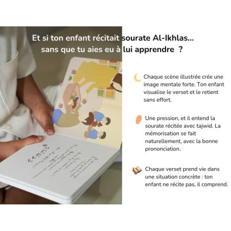 J'apprends Sourate Al-Ikhlas avec Ali - Livre sonore enfant Bébé Ali