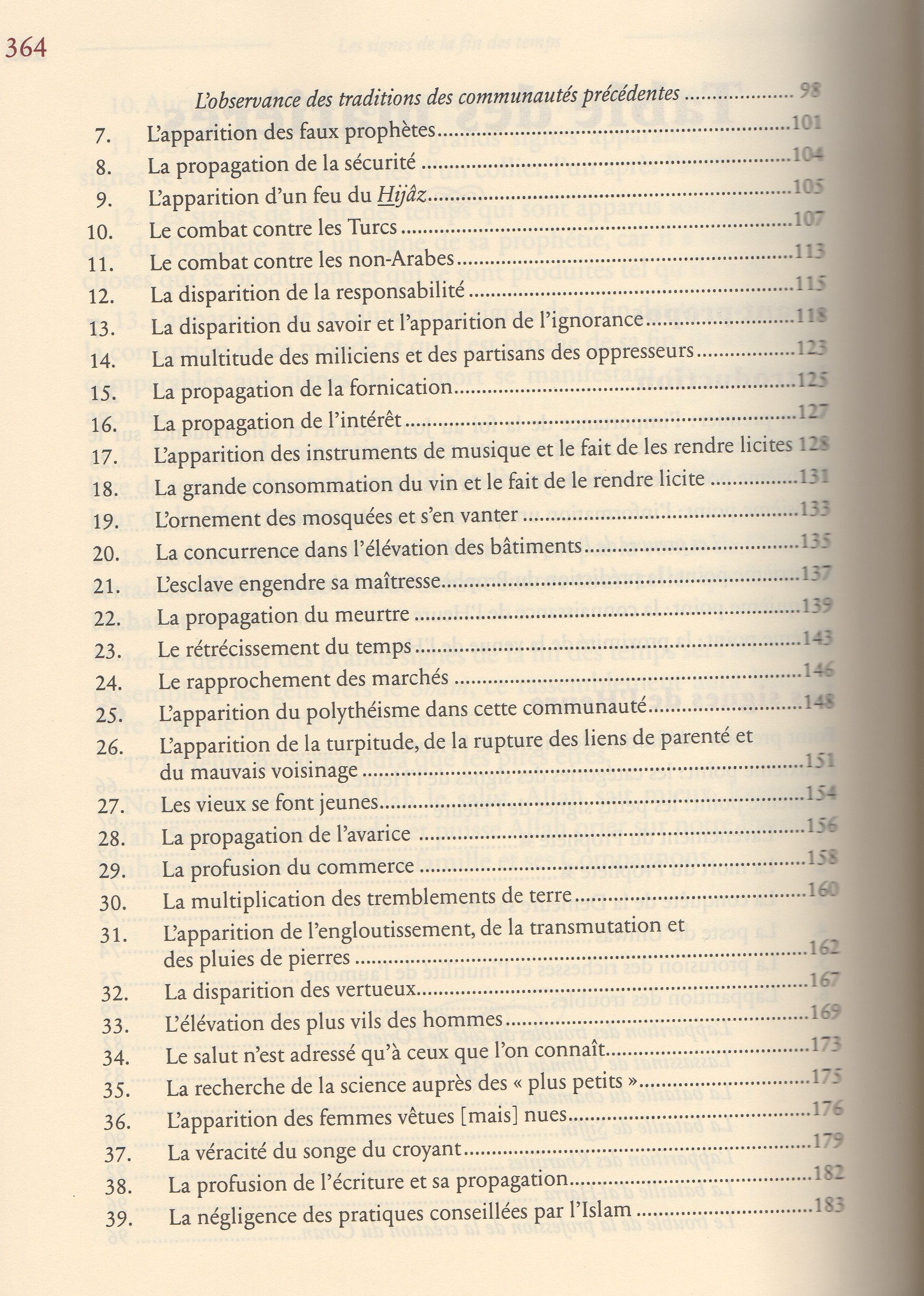 Les signes de la fin des temps