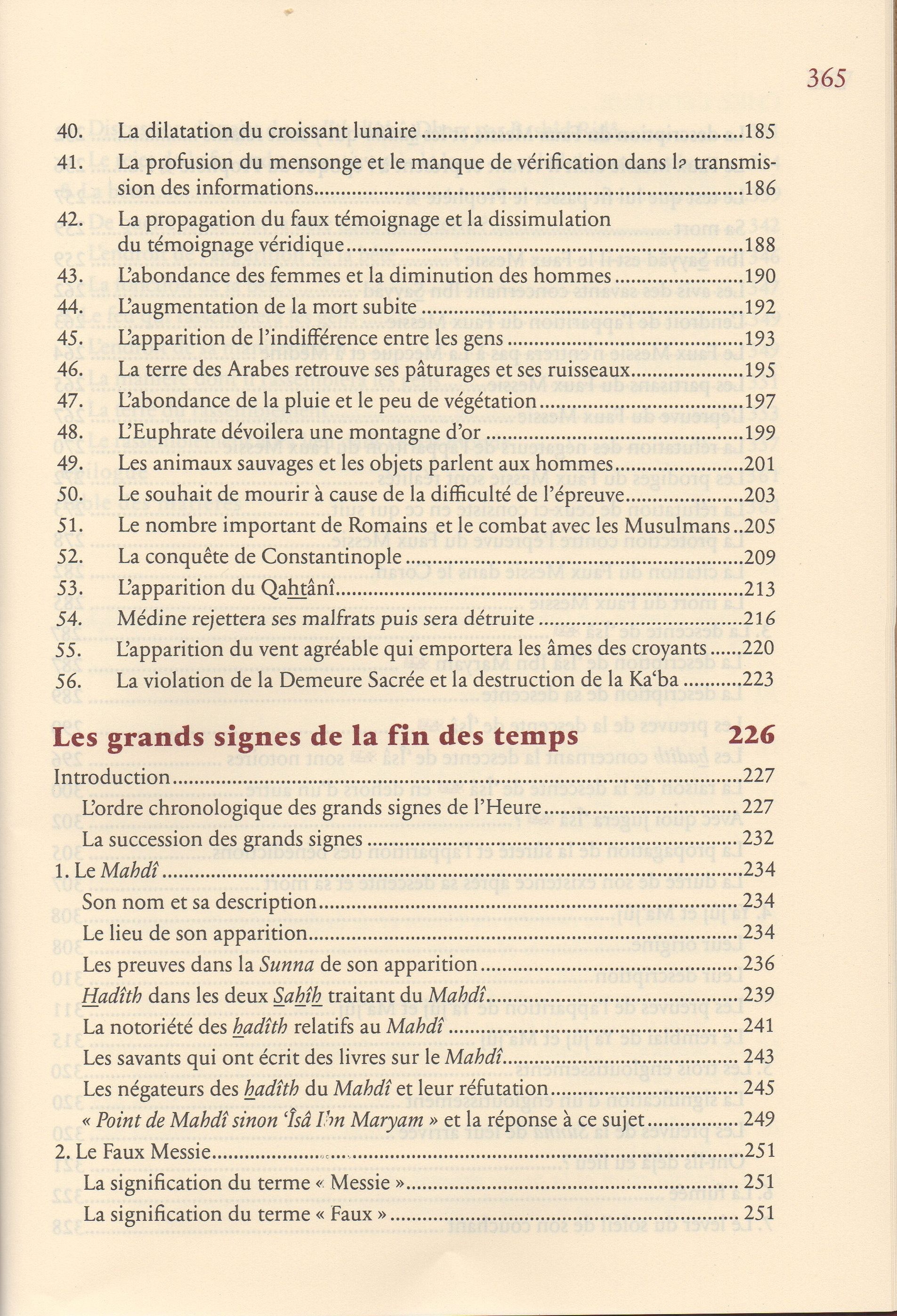 Les signes de la fin des temps