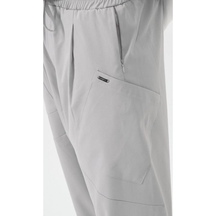 Sarouel Design QTS1012- gris clair - Qabail