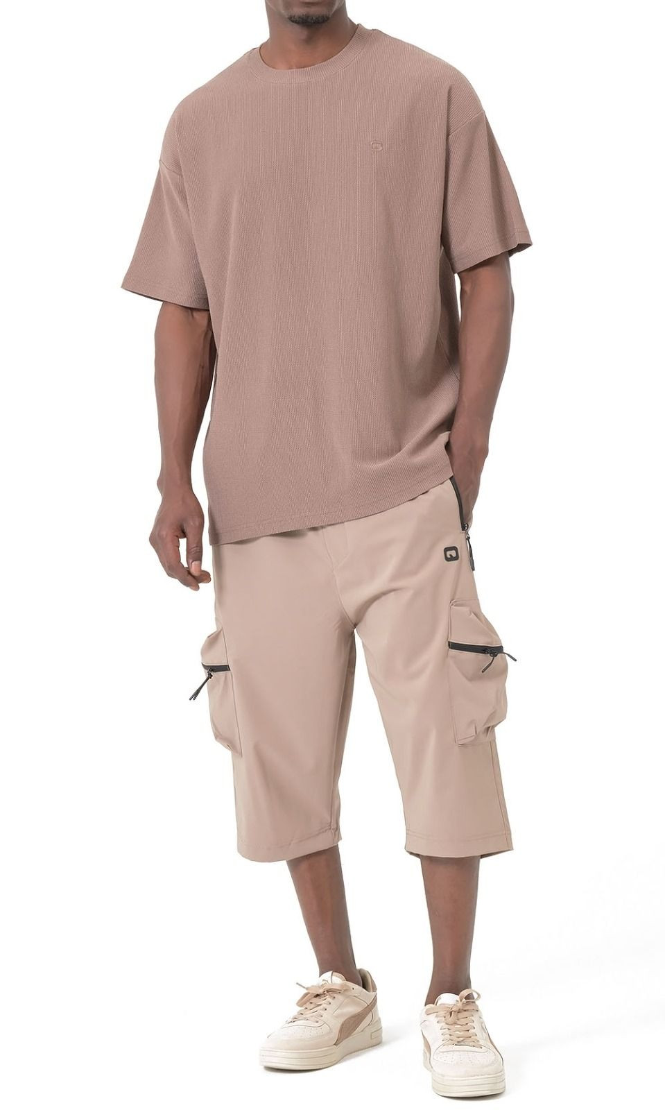 Sarouel Cargo court QTS2004 - beige - Qabail