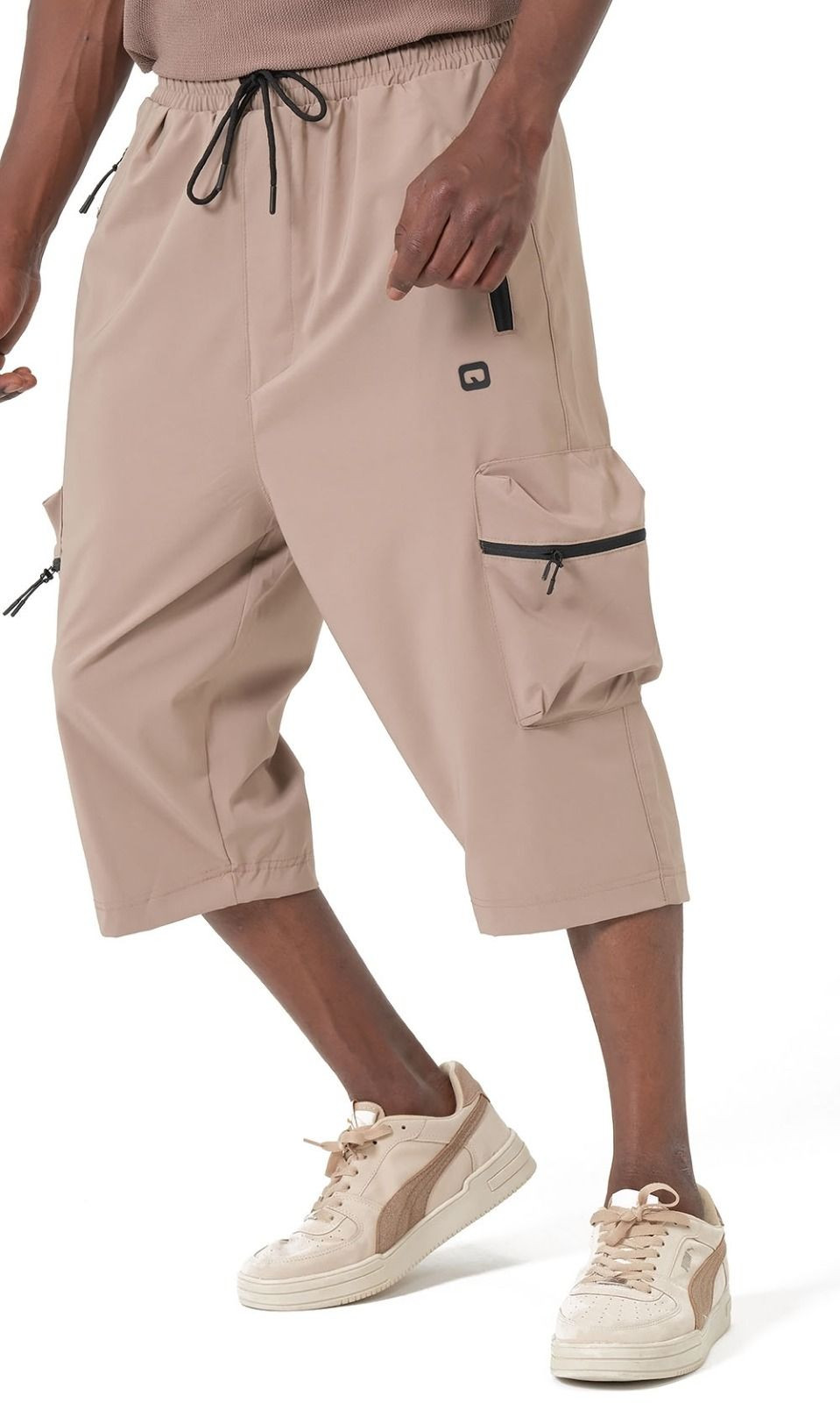 Sarouel Cargo court QTS2004 - beige - Qabail