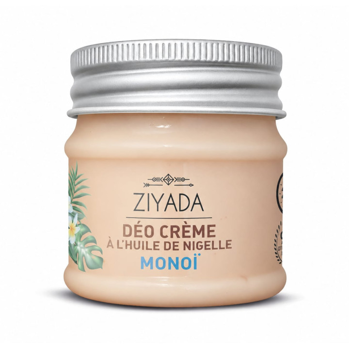 Déo crème à l'huile de nigelle - parfum monoi - Ziyada