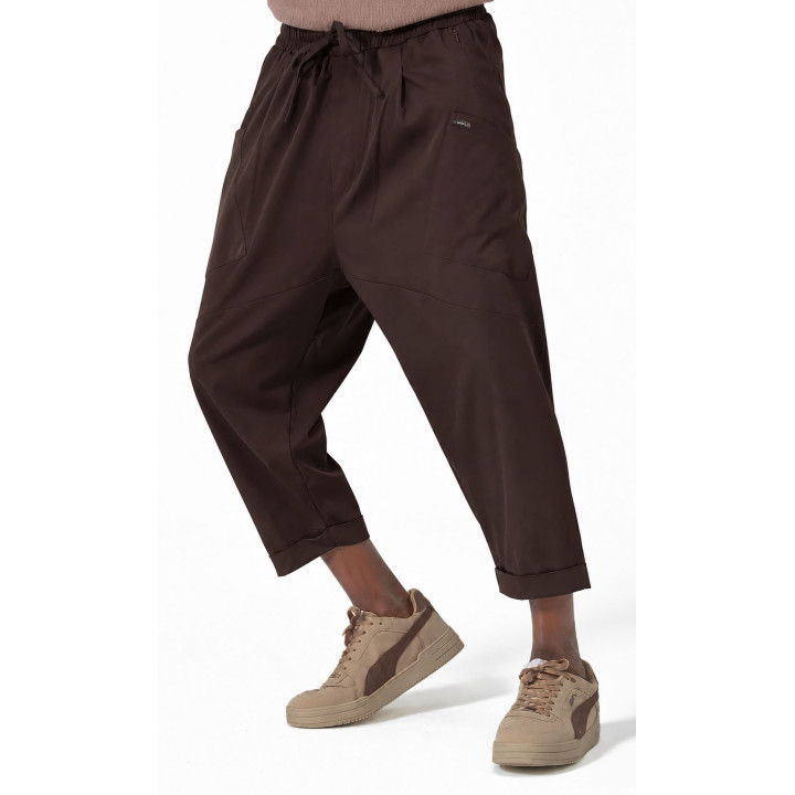 Sarouel Design QTS1012- marron coffee - Qabail