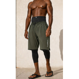 Sarouel swimshort de bain QTS1011- kaki - Qabail