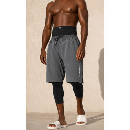 Sarouel swimshort de bain QTS1011- anthracite - Qabail