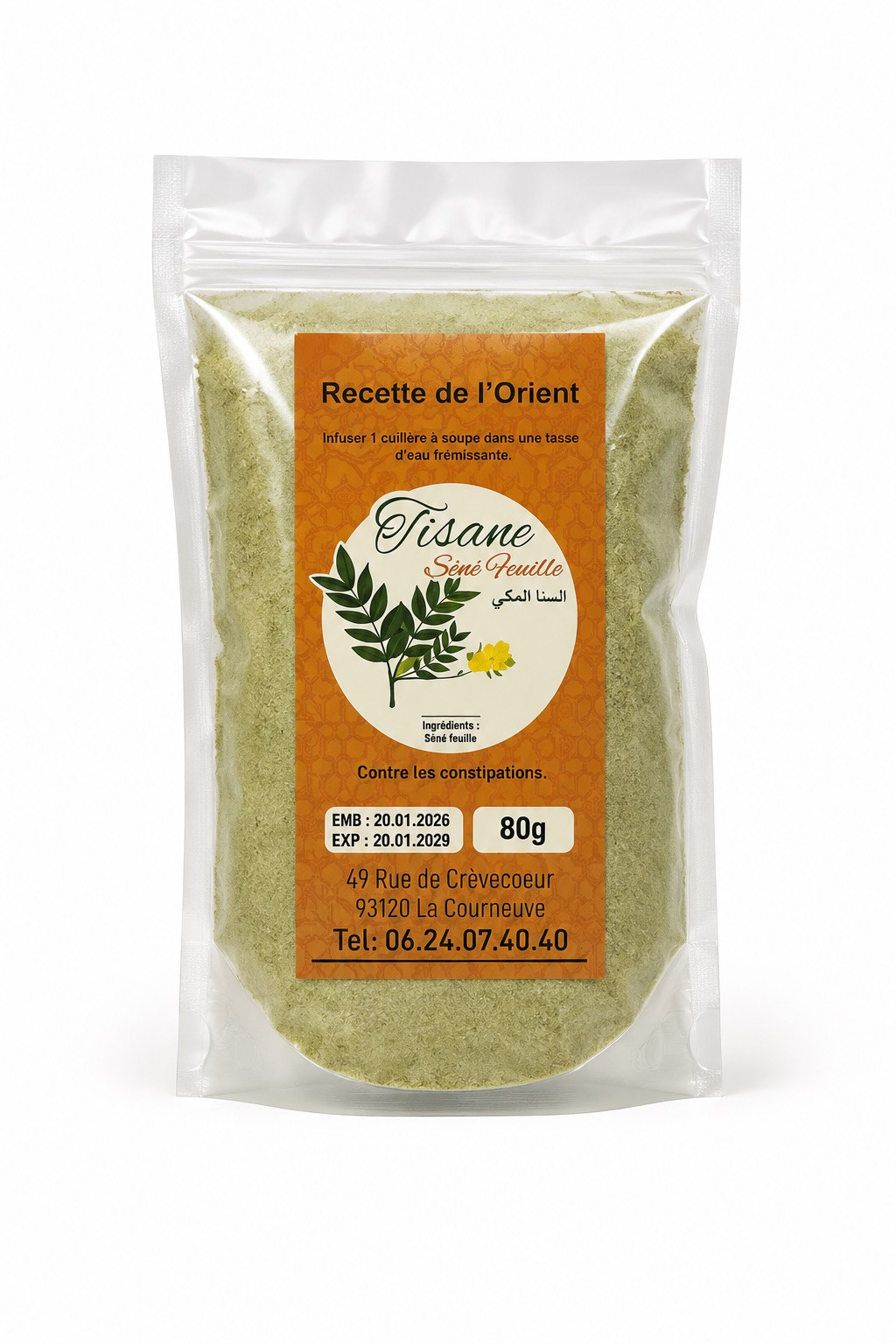 Poudre de séné makki 80gr
