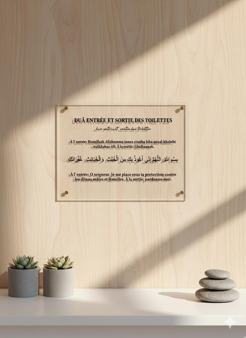 Invocations toilettes en plexi à accrocher